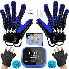 (Left+Right) Hand Function Rehabilitation Robot Gloves for Hemiplegia Recovery
