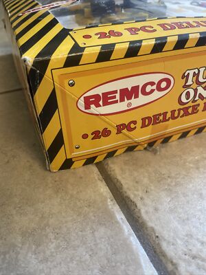 Vintage Remco Tuff Ones Construction 26 Piece Deluxe Playset