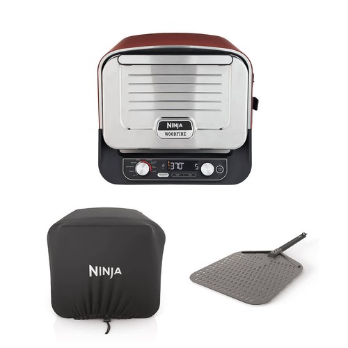 Ninja Woodfire Electric Outdoor Oven + FREE COVER + FREE PIZZA PEEL [OO101UK]