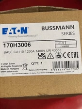 Eaton Bussmann 170H3006 Base CA110 1250A 1400V UR 43653 Fuse Block / Holder