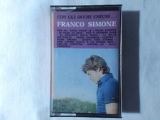 FRANCO SIMONE Con gli occhi chiusi mc cassette k7 MAI SUONATA UNPLAYED  