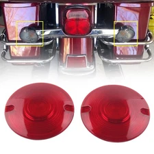 Red Flat Turn Signal Lens Cover for Harley Road King Heritage Softail '86-'22