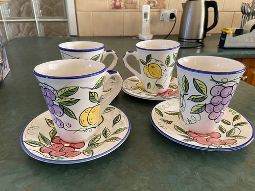 Maxwell & Williams Tuscan Fruits 8 Piece Coffee Set - Picture 3 of 7