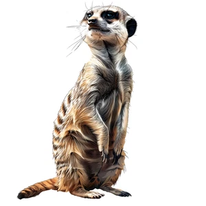 Meerkat Self Adhesive Vinyl Sticker