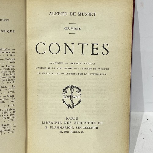 LITTERATURE CONTES par Alfred de MUSSET Pierre et Camille La Mouche RELIURE