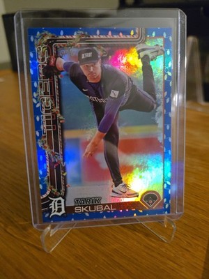 2025 Topps Holiday - Tarik Skubal #H74 Blue Holiday Lights