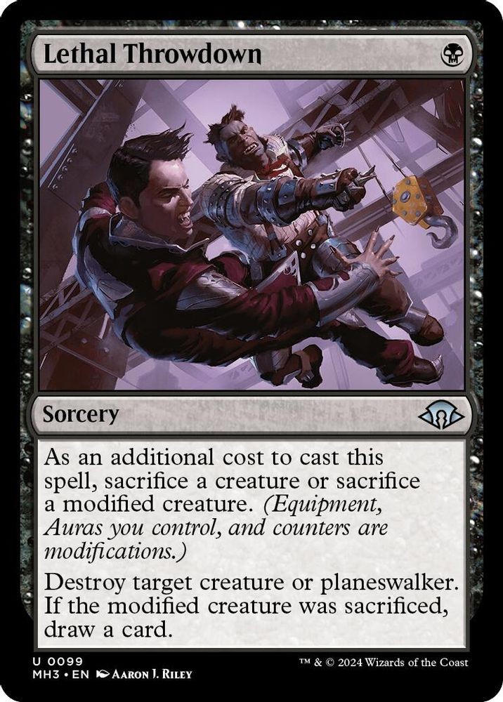 2024 Magic: The Gathering Modern Horizons 3 Lethal Throwdown (#99, U, Near Mint)