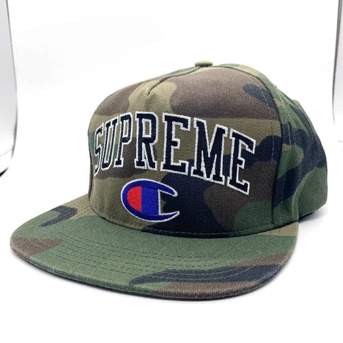 Casquette Supreme 14AW Champion 5 panneaux 5 panneaux camouflage bois occasion