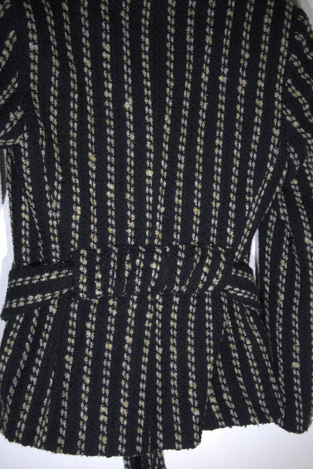 Zara Basic Women's Cotton Wool Blend Jacket with Dramatic Cowl Neckline, Size L thumbnail 6