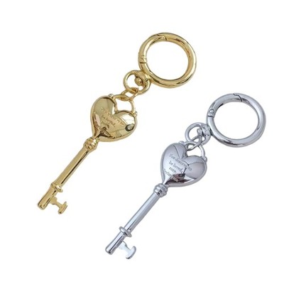 Heart Shaped Lock Keyring For Couple Handmade Keychain Wedding Anniversary Gift