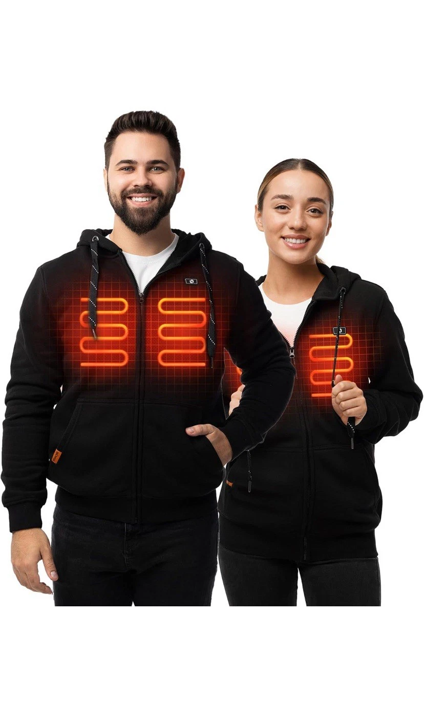 Heated Hoodies for Men Women with Battery Pack