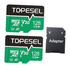 128GB Micro SD Card 2 Pack with Adapter, High Speed TF Card, Memory 128GB x2