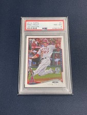 2014 Topps Mike Trout 1st Edition #1 Rare SSP PSA 8