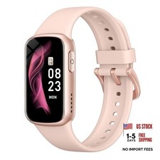 Fitness Tracker with 1.47" HD Touch Display, 137 Sport Modes peach pink