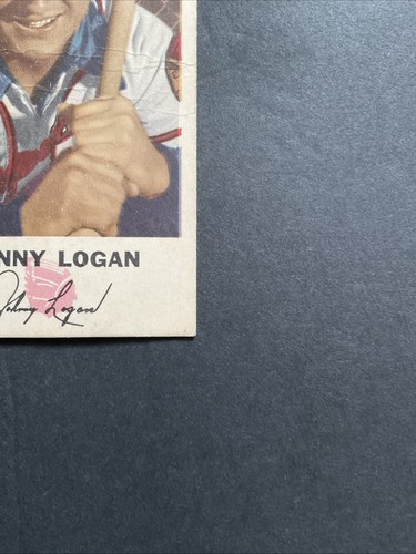 1954 Johnston Cookies Johnny Logan #23 Braves CREASED VG CONDITION - Picture 8 of 12