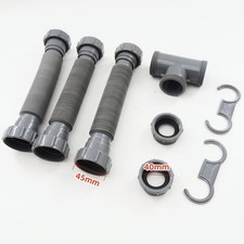 Double Sink Drain Pipe Kit Repair Parts for Bathroom Double Kitchen Sink
