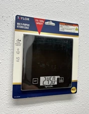 TAYLOR Multi-Purpose Kitchen Scale 11 lb / 5000 g Capacity / Tare Ultra Thin