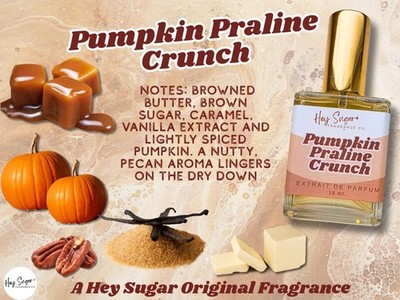 Pumpkin Praline Crunch Perfume   Caramel Pumpkin Pecan Gourmand Fall Scent