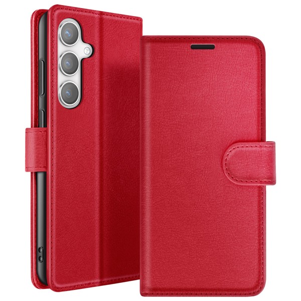 Zanaé, Portemonnaie Etui Galaxy S24 StäNder Magnetverschluss, Rot-image
