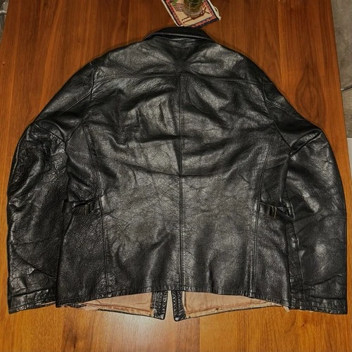 1950s Sears Hercules Leather Jacket Size 42 Styled and Made in California Talon image 18