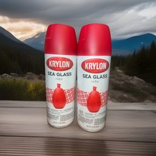 Krylon Sea Glass Spray Paint, Ruby, 2 CANS K09052007 New 12 Ounce DISCONTINUED