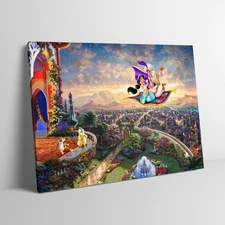 Thomas Kinkade Posters Print on Canvas for Home Decor 24x36inches Unframed