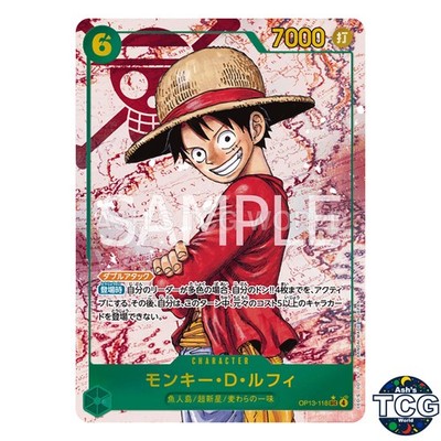 Monkey D Luffy SEC OP13-118 Parallel Manga One Piece Card Japan | eBay