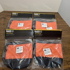 4x Klein Tools 55470 Ballistic Stand-Up Zipper Bags 2-Pack Lot - 8 Bags Total