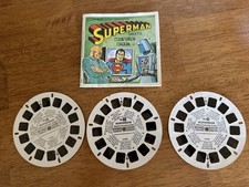 Vintage View Master Superman Reel Set w/ Story Book - Complete