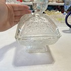 Oakleaf and acorn clear glass candy dish, Jeanette glass — photo 2