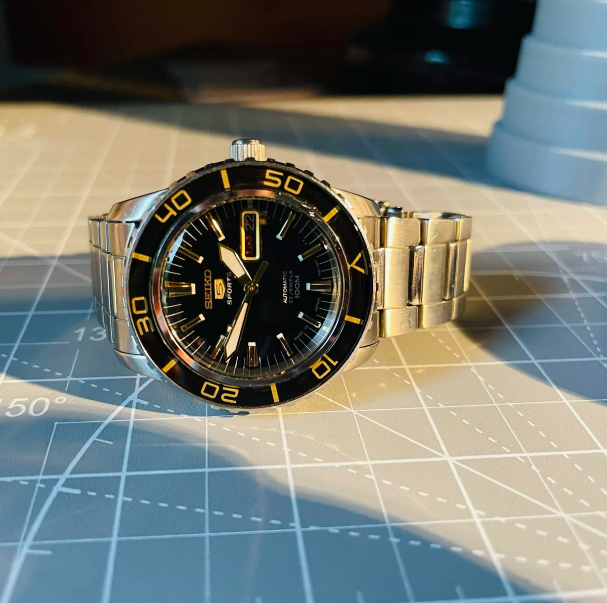 Seiko 5 Sports Men's Black Watch - SNZH57J1 for sale online | eBay