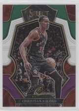 2022 Panini Select Premier Level Green White Purple Prizm Christian Koloko 19fe
