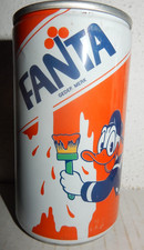 1980's FANTA DISNEY DONALD DUCK Can from HOLLAND (330ml) Empty !! 02