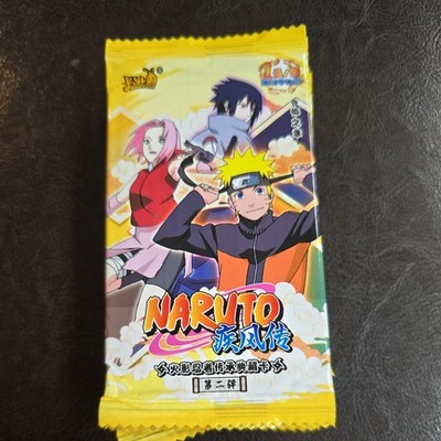 12 Sealed Naruto Premium Yellow Booster Packs Naruto Snime Trading Card Game Lot