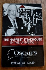Plaza Casino Hotel / Oscar's Room Key Las Vegas, Nevada Oscar Goodman Rare