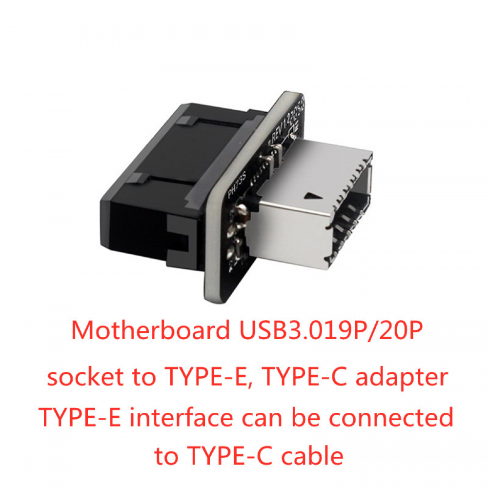USB 3.0 19P/20P To Type E Adapter Converter for Motherboard USB3.0/3.1 19pin