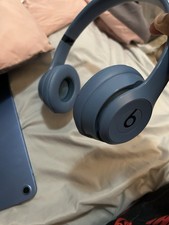 Beats by Dr. Dre On-Ear Headphones Blue Ear-Pad Double Headband