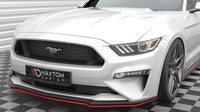 Maxton Design Frontlippe V.2 Passend FüR Ford Mustang Mk6 FL Schwarz Hochglanz