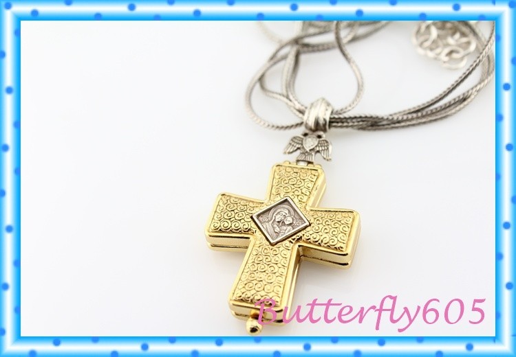 Brighton Miracles Cross Two-Tone Statement Large … - image 5