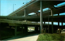 Pre-1980 STACKED OVERPASSES Los Angeles California CA d/13 BC0155