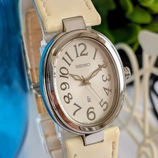 Good Condition Seiko SEIKO Women's Watch Lukia Lk Silver Battery Replaced