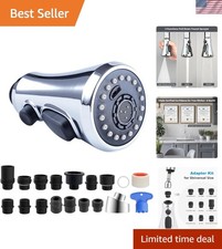 High-Quality Pull Down Faucet Head - Chrome Finish, 3 Modes for Effortless Clean
