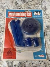 Vintage Blue Bar Tape Wrap Bar Plugs Brake Lever Covers Muscle Bike