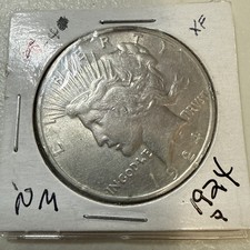 1924 Peace Dollar In XF Condition 