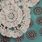 Lot of 2 White Lace Trim Collectible Handkerchiefs Pair - White Lace Material — photo 8