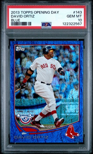 2013 Topps Opening Day - David Ortiz #143 Blue /2013 PSA 10 💎 Pop 3
