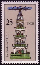 3136 Weihnachtspyramiden Erzgebirge 25 Pf Neustädtel **