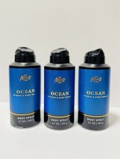 Bath  Body Works Men  s Body Spray Ocean Pack of 3 Brand New