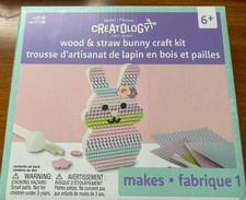 Creatology Easter Wood  Straw Bunny Craft Kits New