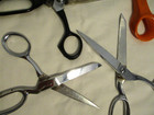 Vtg Lot 5 Scissors Sewing Pinking Shears Craft Tailor Italy USA La Cros & More — photo 6